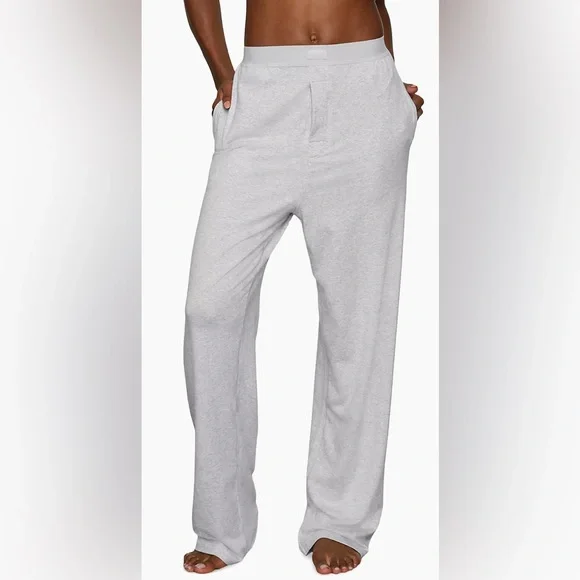 SKIMS Boyfriend Loose Pants in heathered gray-Size Small NWT - Picture 4 of 9